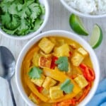 Easy vegan pineapple tofu curry