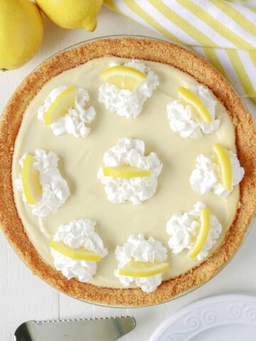 Vegan No Bake Lemon Pie