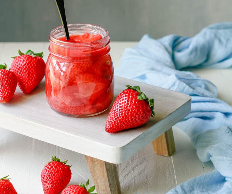 Healthy Strawberry Compote