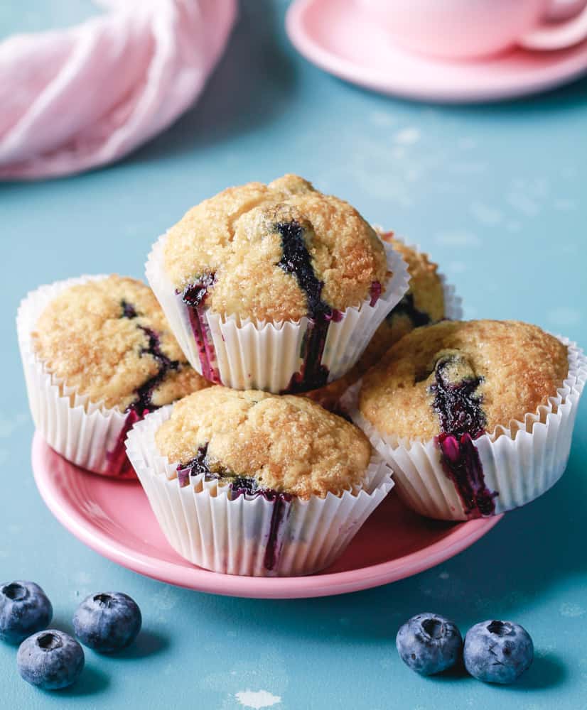 Low calorie blueberry muffins