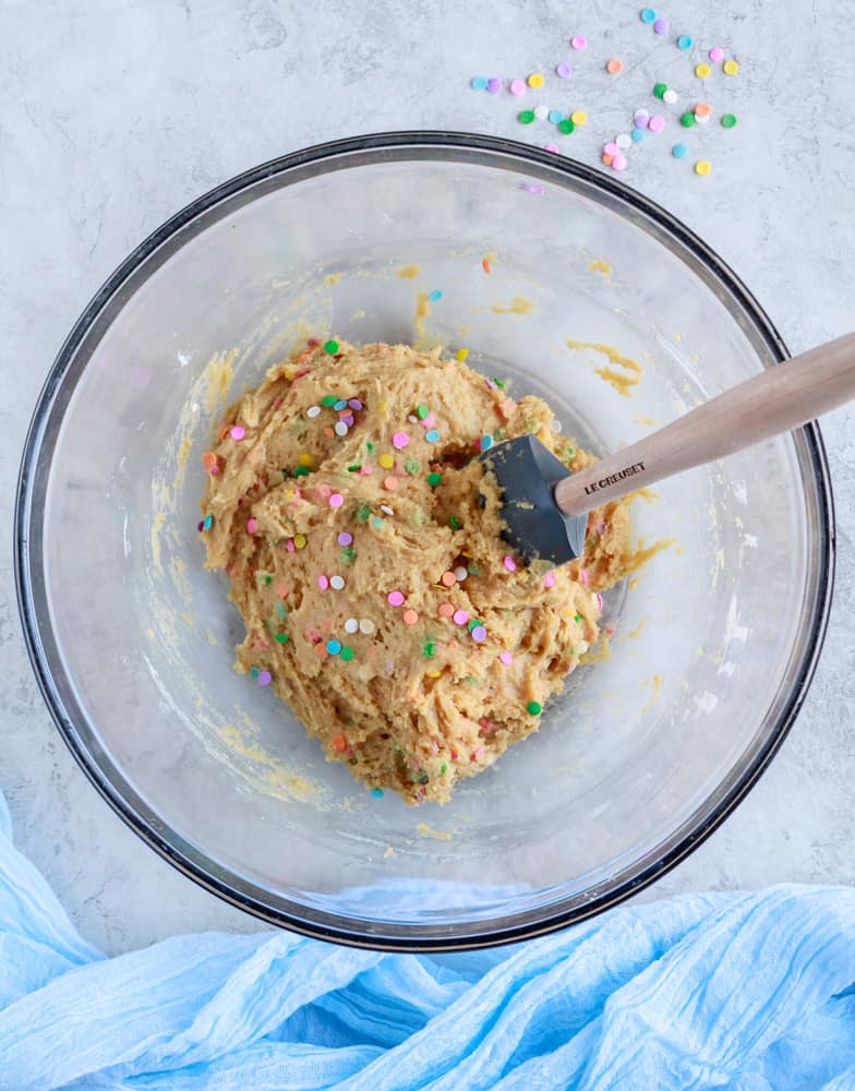 cookie dough with sprinkles