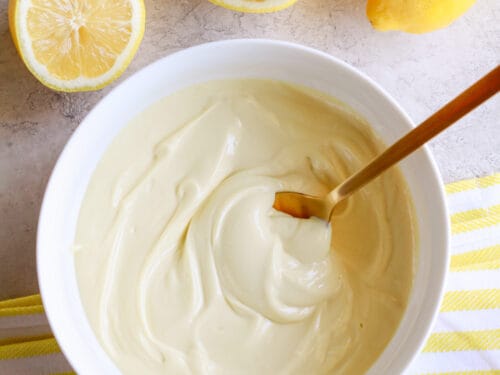 Healthy Lemon Cream Cheese Frosting (No Butter)