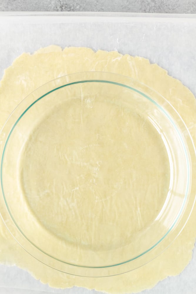 pie dough in a pie plate