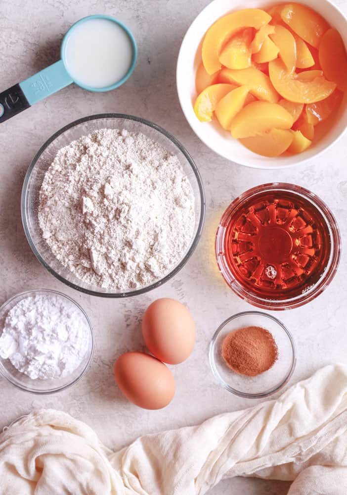 Peach Muffin Ingredients