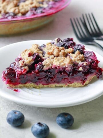 Healthy blueberry pie (easy)