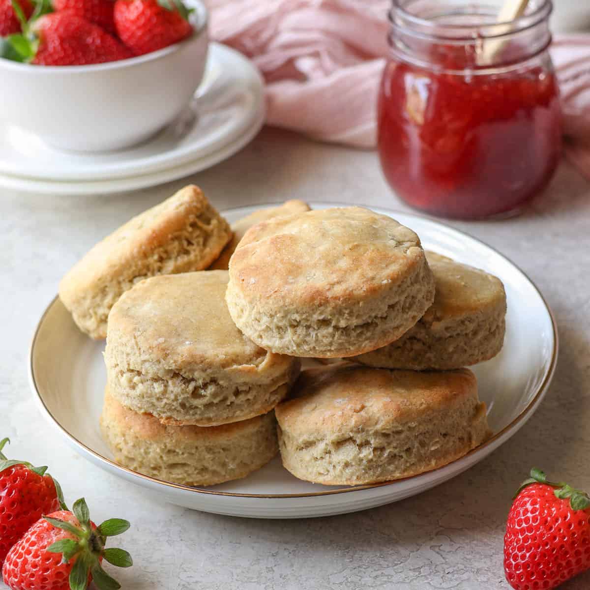 a plate of healthy biscuits