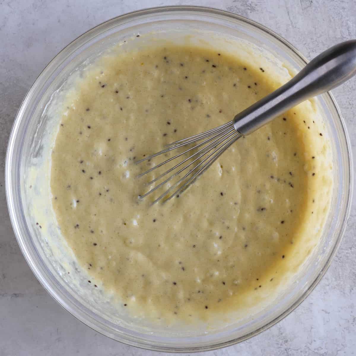 Kiwi cake batter